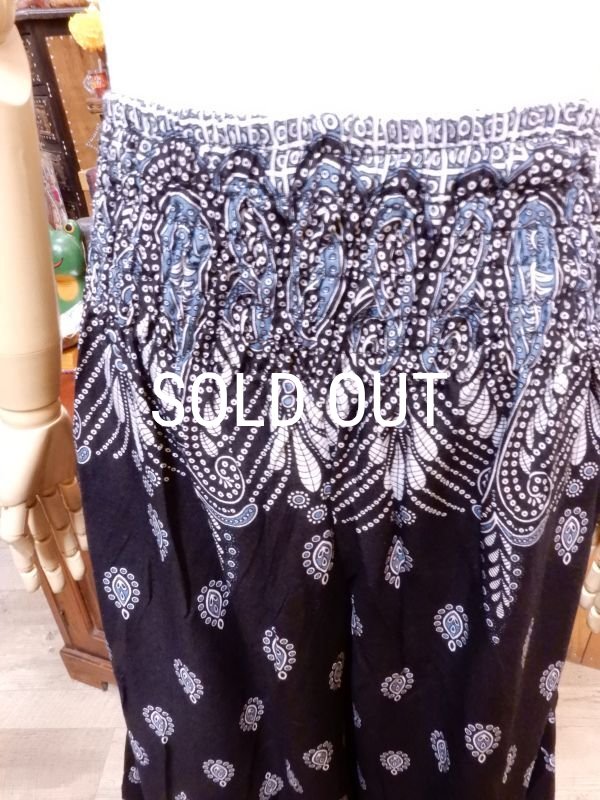 画像8: ラウンド裾 オリエンタルフレアパンツ (8)