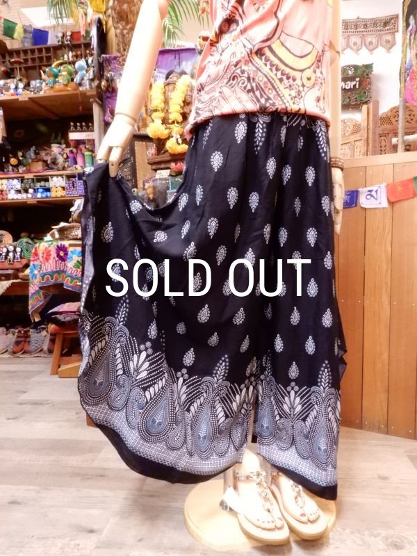 画像5: ラウンド裾 オリエンタルフレアパンツ (5)