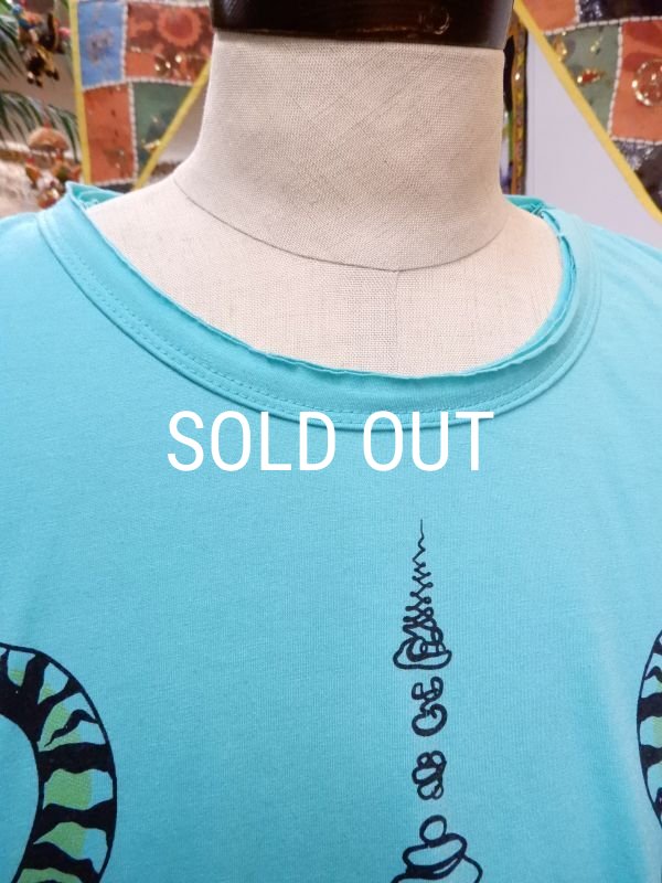 画像4: エスニック メンズＴシャツ　Ｌ (4)