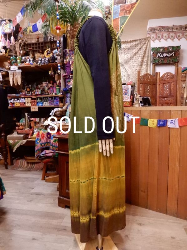 画像4: マンダラプリント Yバックコットンワンピース (4)