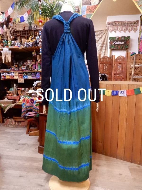 画像3: マンダラプリント Yバックコットンワンピース (3)