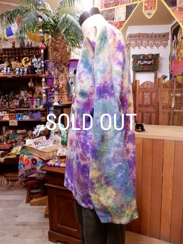 画像2: タイダイ オーム　コットンクルタ (2)