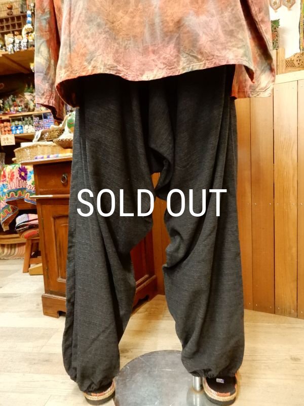 画像2: ぐるぐるプリント コットンサルエルパンツ (2)