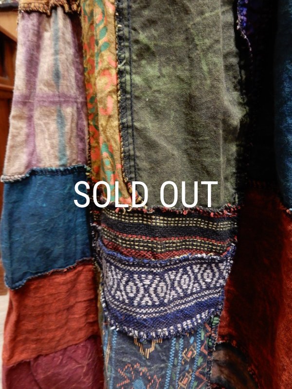 画像11: パッチワーク マキシ丈スカート (11)