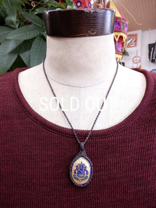 画像6: ガネーシャ 天然石ネックレス (6)