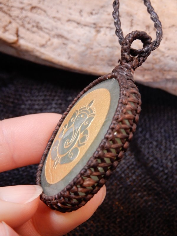 画像4: ガネーシャ 天然石ネックレス (4)