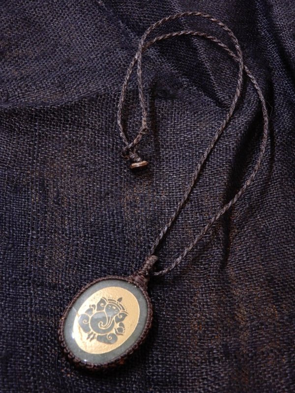 画像6: ガネーシャ 天然石ネックレス (6)