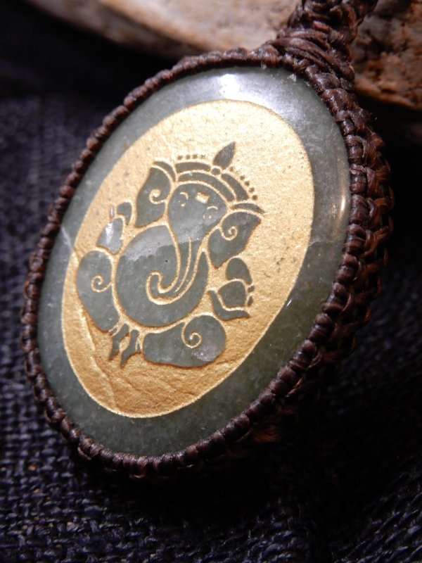 画像3: ガネーシャ 天然石ネックレス (3)