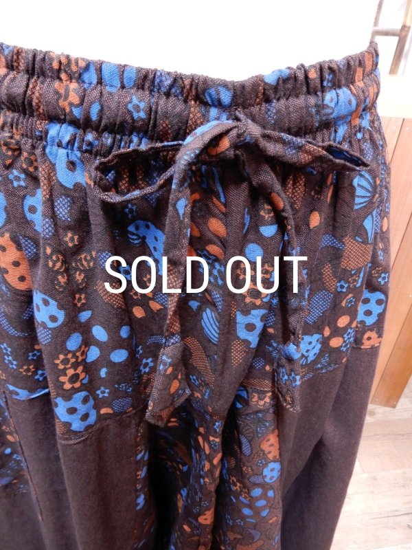 画像8: きのこプリント 切り替えサルエルパンツ (8)