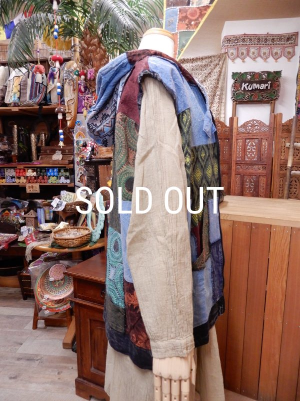 画像4: コットンパッチ フーディベスト Ｍ (4)