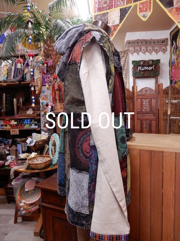 画像4: コットンパッチ メンズサイズ フーディベスト　Ｌ/ＸＬ (4)