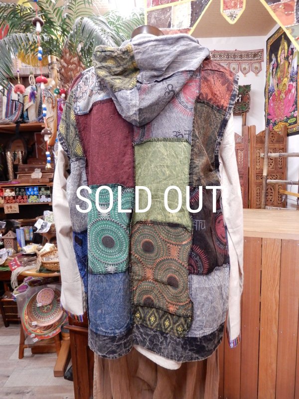 画像3: コットンパッチ メンズサイズ フーディベスト　Ｌ/ＸＬ (3)