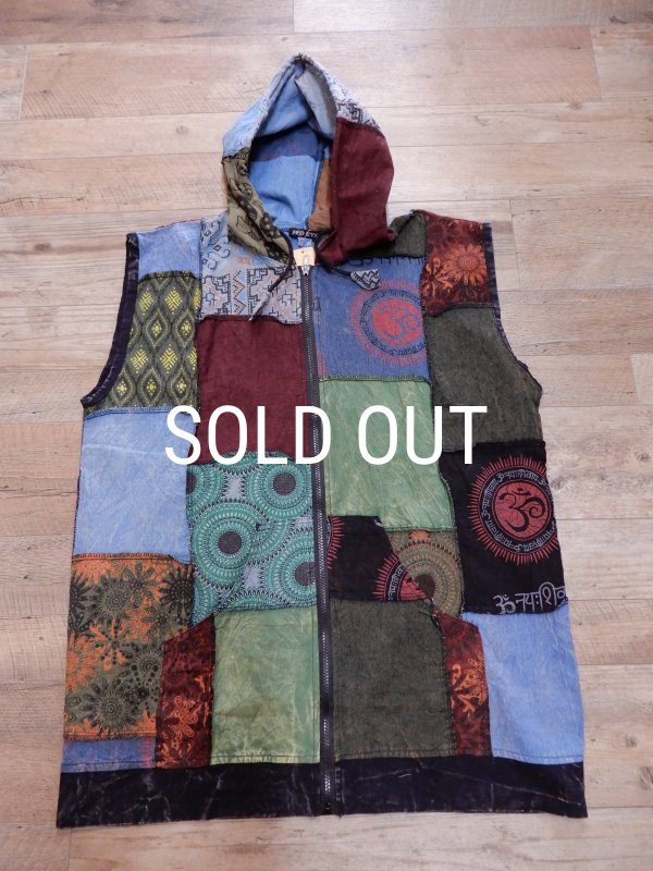 画像8: コットンパッチ メンズサイズ フーディベスト　XXL (8)