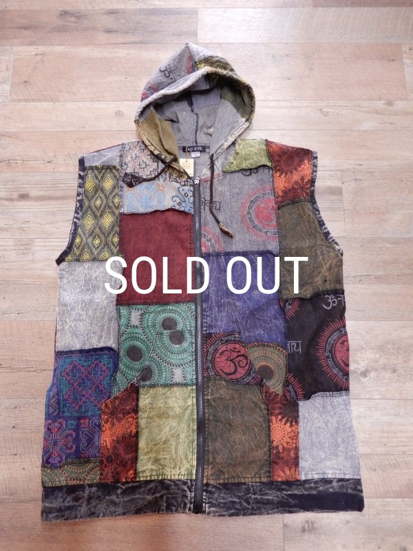 画像8: コットンパッチ メンズサイズ フーディベスト　Ｌ/ＸＬ (8)