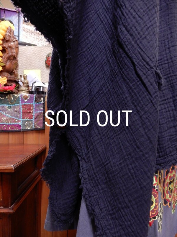 画像9: ダブルガーゼ スクエアカーディガン (9)