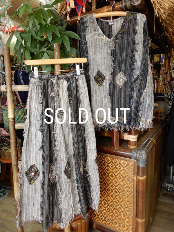 画像13: ボヘミアン トップス＆スカート（セットアップ） (13)