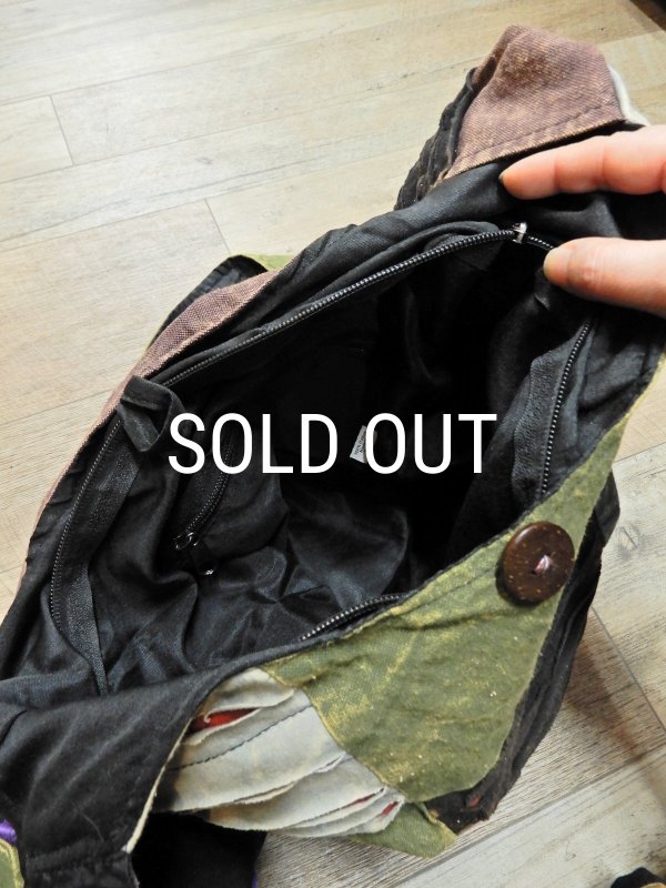 画像6: ネパール パッチワーク ショルダーバッグ (6)