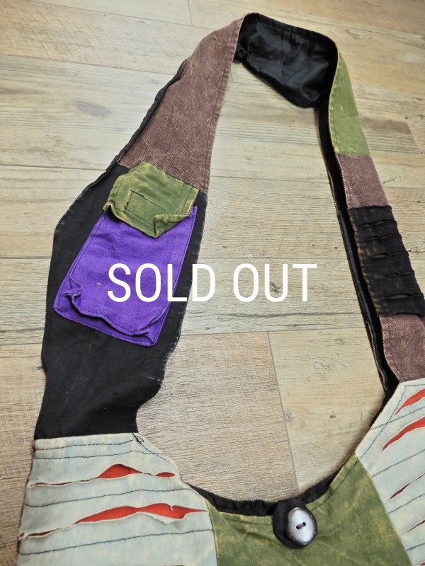 画像5: ネパール パッチワーク ショルダーバッグ (5)