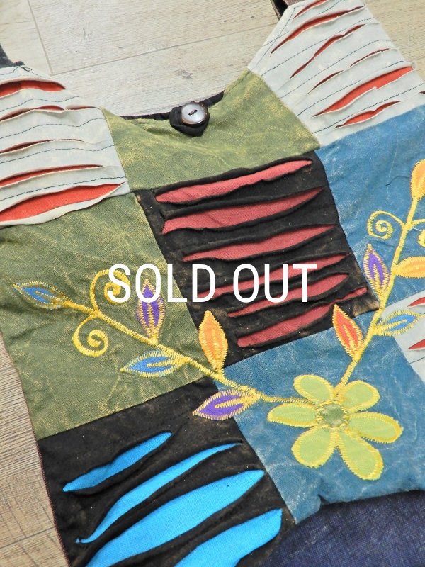 画像2: ネパール パッチワーク ショルダーバッグ (2)