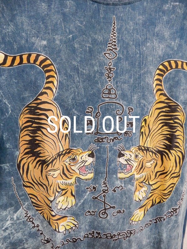 画像2: エスニック サクヤン メンズＴシャツ Ｌ (2)