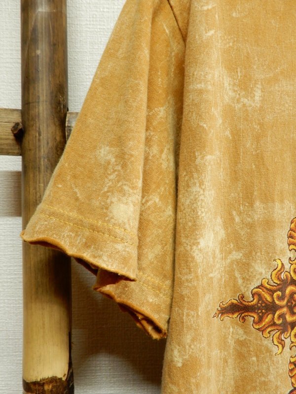 画像4: エスニック メンズＴシャツ M (4)