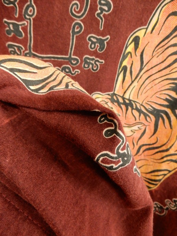 画像6: エスニック サクヤン メンズＴシャツ M (6)