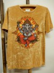 画像1: エスニック メンズＴシャツ M (1)