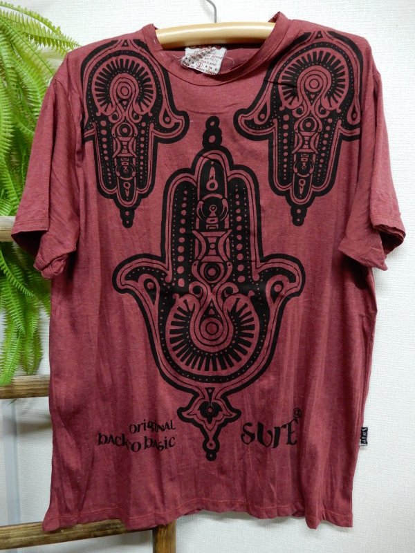 画像1: ファティマ メンズ半袖Ｔシャツ Ｌ　 (1)