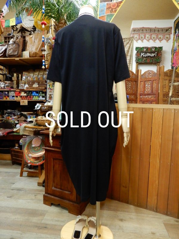 画像3: コクーンシルエット Tシャツワンピース (3)