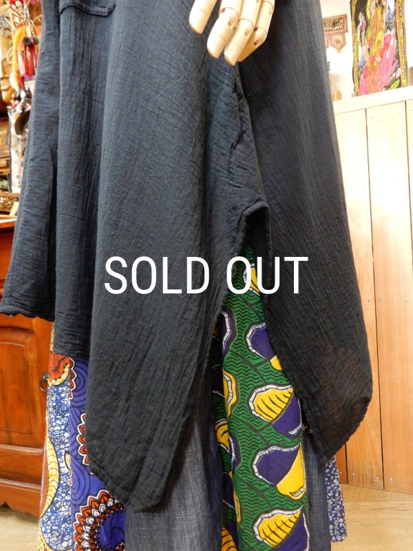 画像9: 裾変形ゆったりコットンワンピース (9)