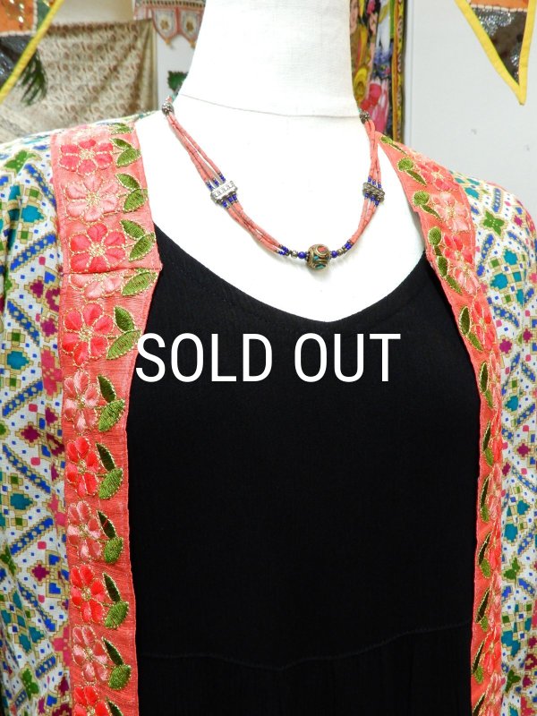 画像5: オリエンタル  七分袖 コットンカーディガン (5)