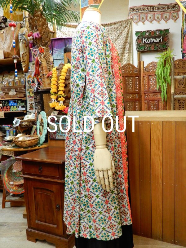 画像4: オリエンタル  七分袖 コットンカーディガン (4)