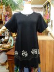 画像5: ロータスプリント スパンデックスＴシャツ (5)