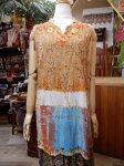画像1: インドレーヨン チェーン刺繍ロングタンクトップ (1)