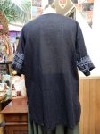 画像3: エスニック メンズ コットン半袖プルオーバー (ガネーシャ) (3)